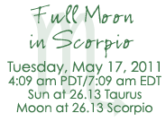New Moon in Scorpio