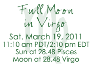 Full Moon in  Virgo