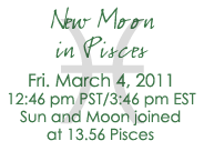 New Moon in Pisces