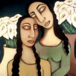 TwoWomenWithLilies